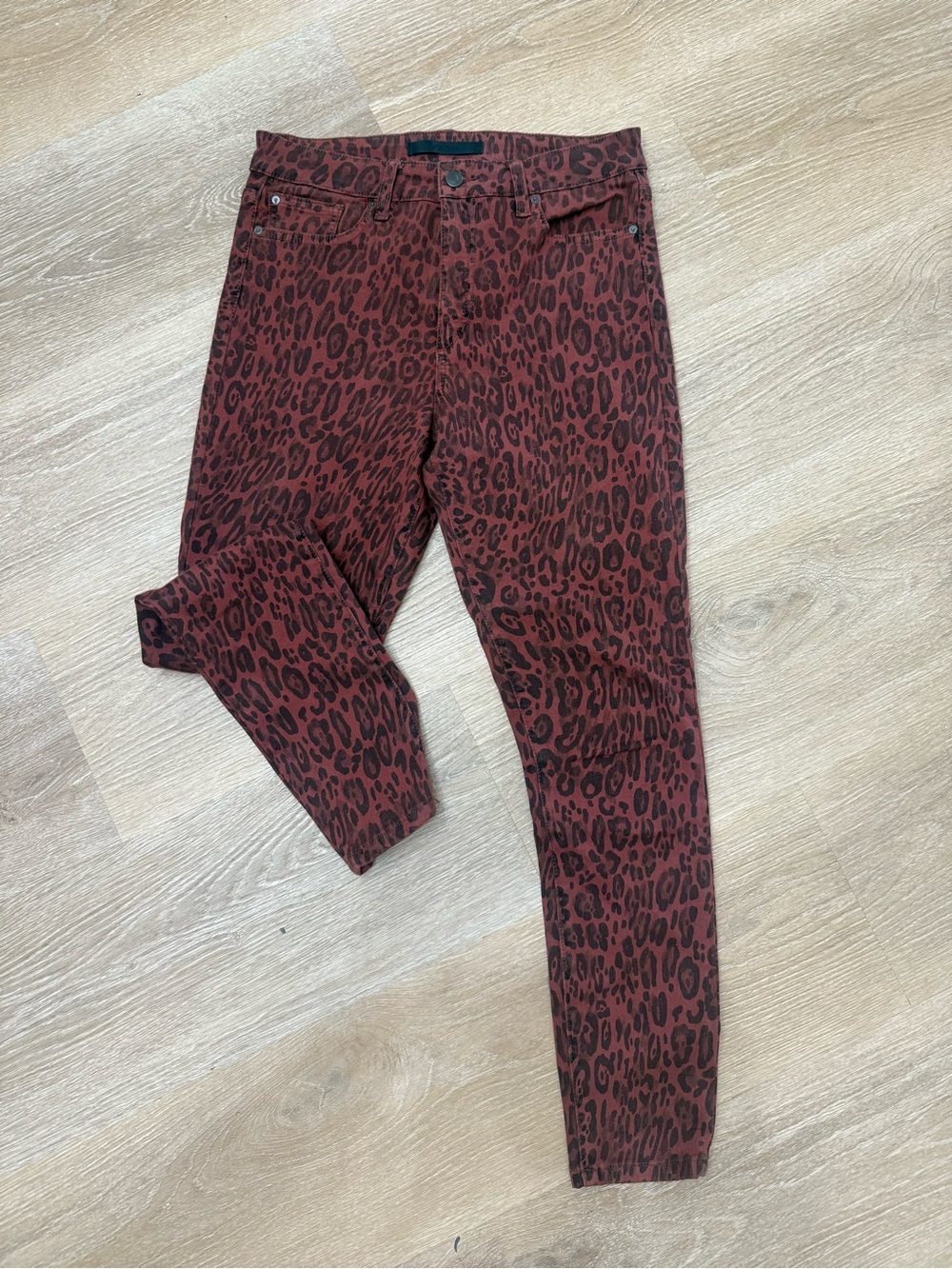 NWT Joe’s Women's The Charlie High Rise Skinny Ankle Leopard Print Jeans Size 29